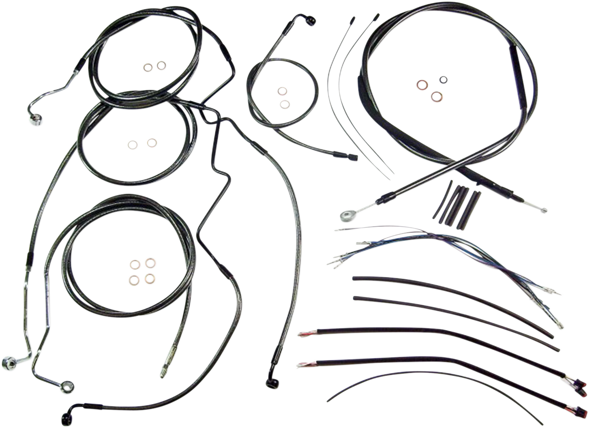MAGNUM SHIELDING Black Pearl™ Designer Handlebar Installation Kit - 18"-20" - '17-'20 FLH 487843