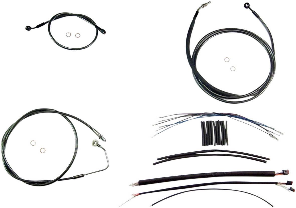 MAGNUM SHIELDING Black Pearl™ Upper Handlebar Installation Kit - 12"-14" - '17-'20 FLH 487851