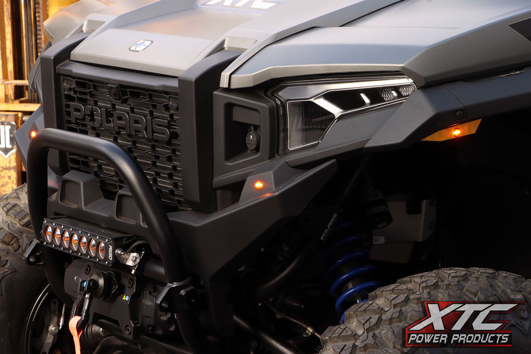 Auto Turn Signal Kit W/ Billet Lever And Front Drl Lights Pol