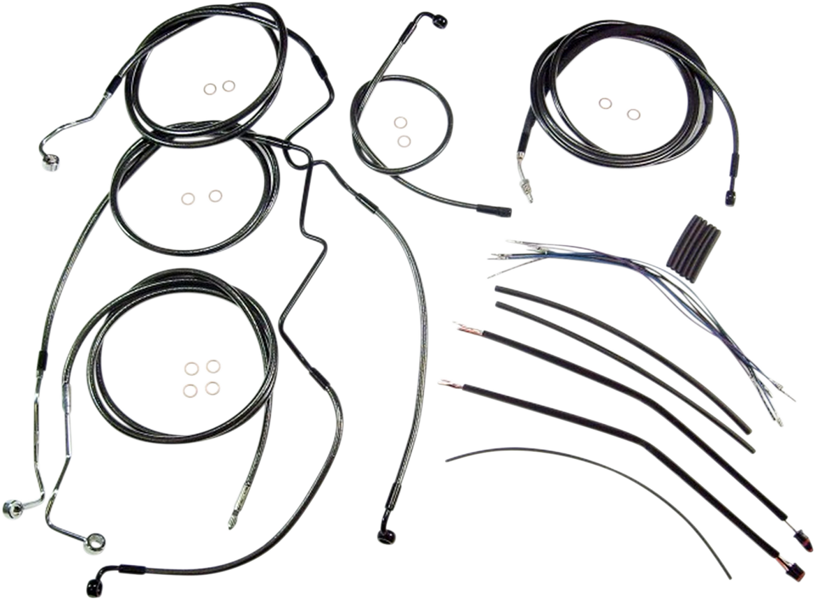 MAGNUM SHIELDING Black Pearl™ Designer Handlebar Installation Kit - 18"-20" - '17-'20 FLTR 487873