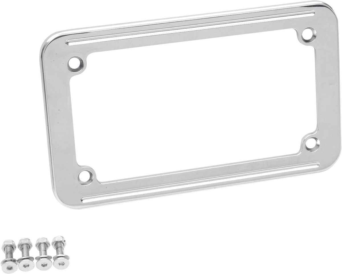 DRAG SPECIALTIES License Plate Frame - Chrome 083028
