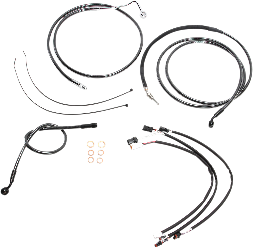 MAGNUM SHIELDING Black Pearl™ Upper Handlebar Installation Kit - 12"-14" - '17-'20 FLTR 487881