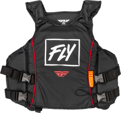 Pullover Flotation Vest Black/White/Red Lg