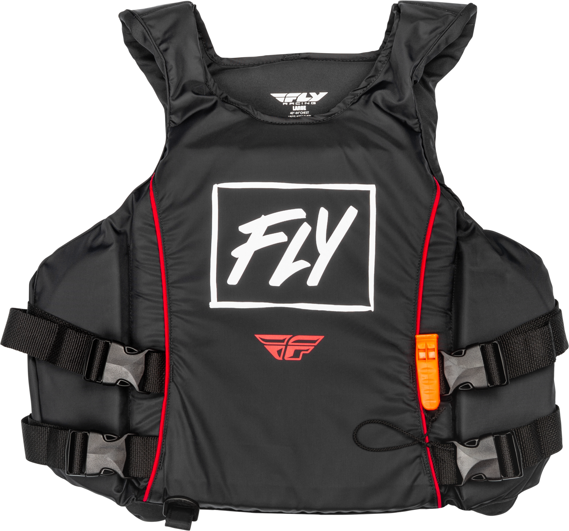 Pullover Flotation Vest Black/White/Red Md