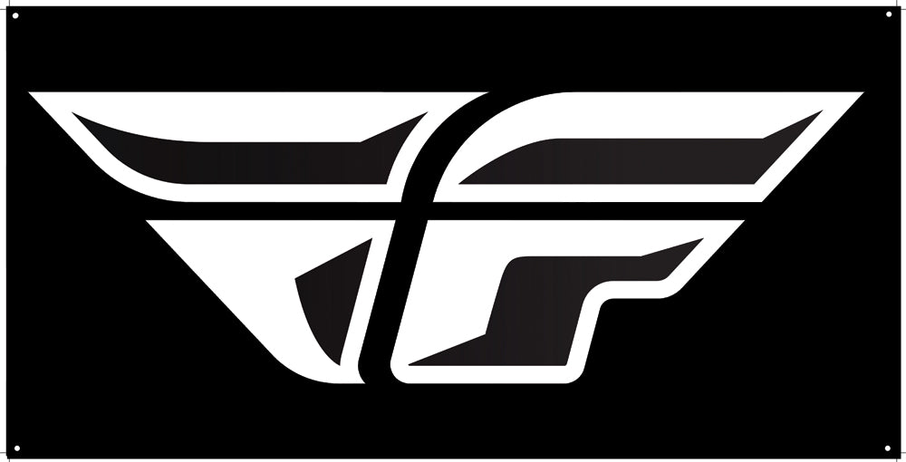F Wing Banner Black 3' X 6'