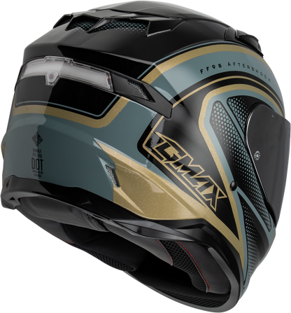 Ff 98 Aftershock Helmet Grey/Metallic Gold Sm