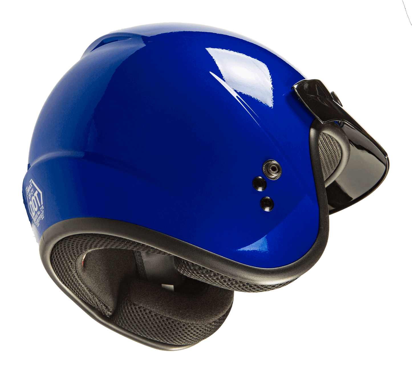 Of 2 Open Face Helmet Blue Sm