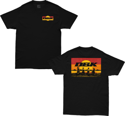 Sunday Stripe Tee Black 2x