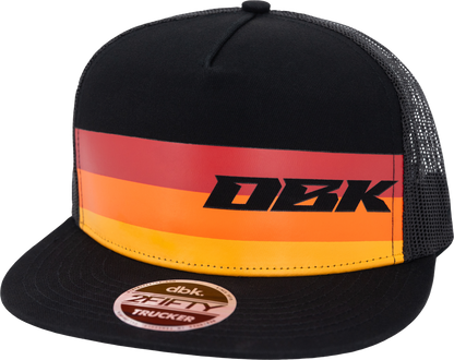 Sunday Stripe 2fifty Trucker Black Snapback Hat