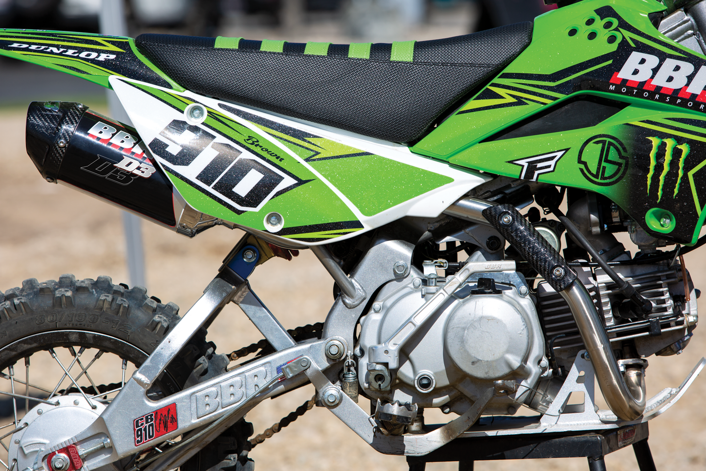 Tall Seat Assembly Klx110 Blk/Grn