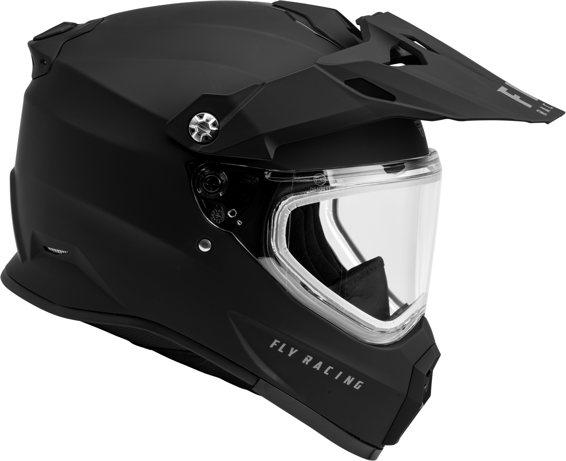Trekker Cw Solid Helmet Dual Shld Matte Black Md