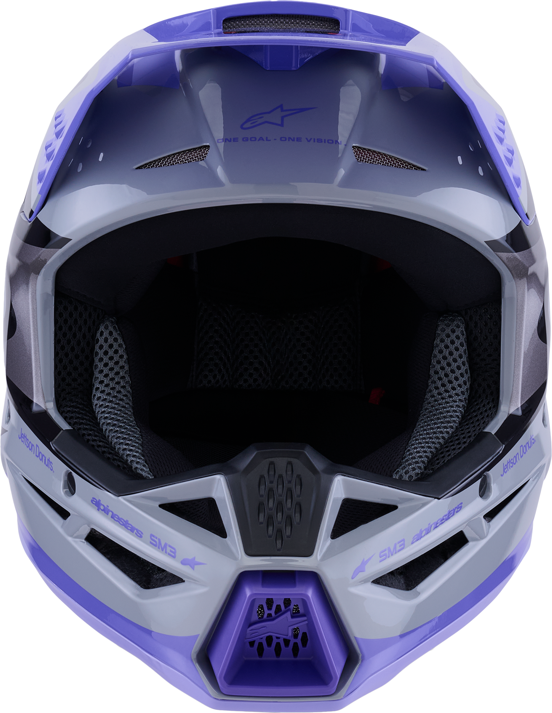 Jettson Sm3 Youth Helmet Gry/Purp/Blk Glossy Ym