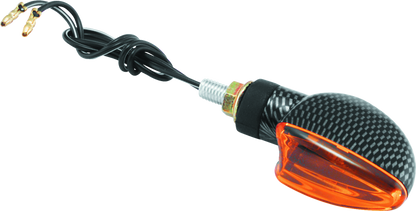 BikeMaster Ministalk Marker Light V-Shape Carbon/Amber