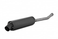 Single Slip On System W/ Utility Muffler Blk Kaw