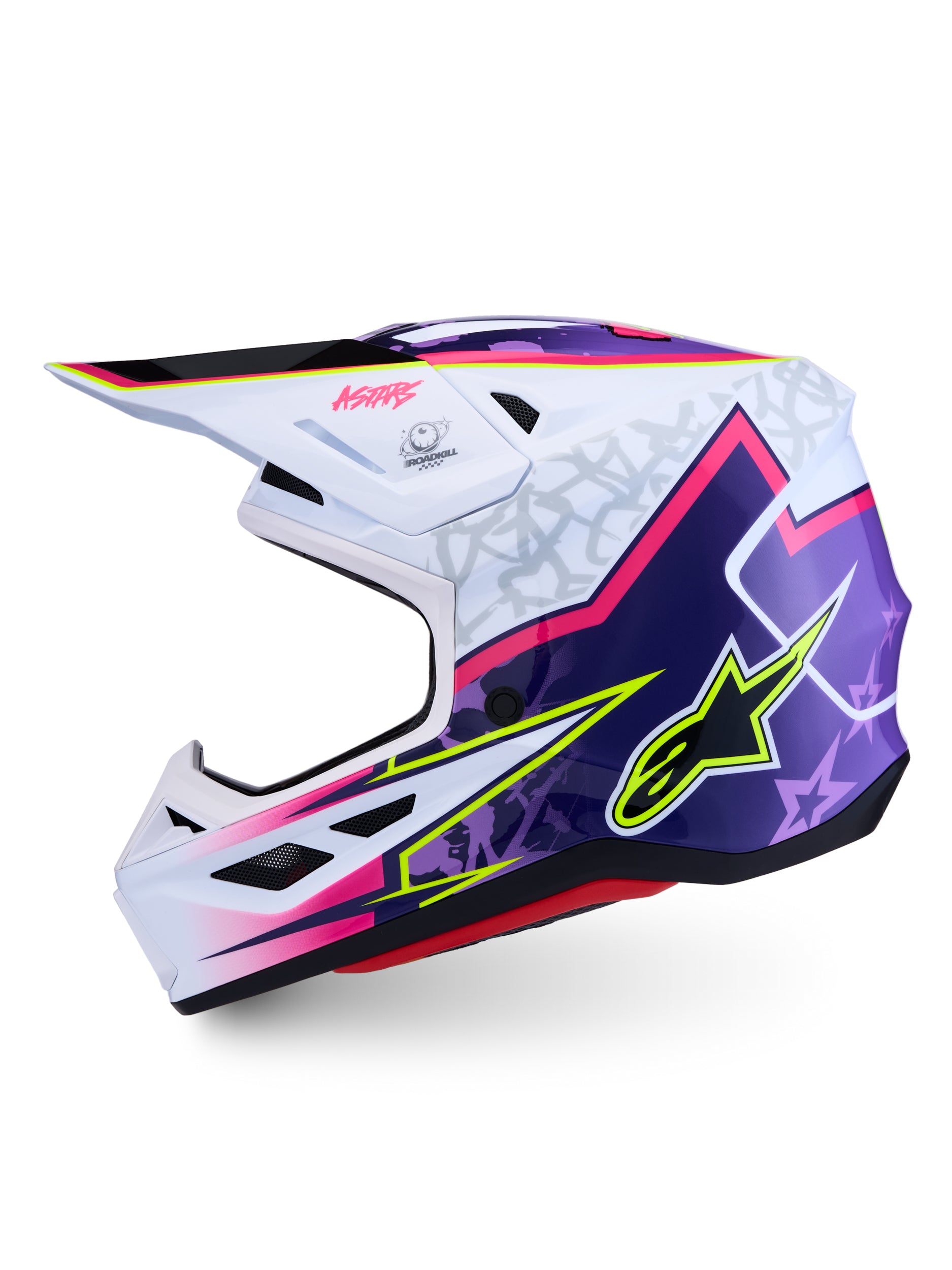 S M7 Blaster Helmet Ece06/Dot Prpl/Pink/Wht Glossy Xs