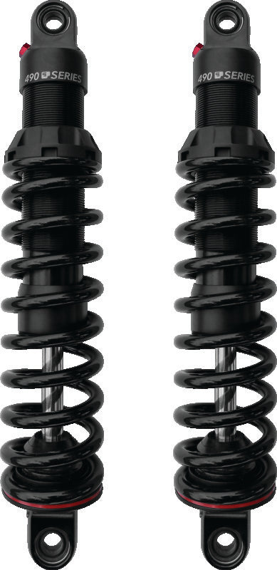 Progressive Harley 490 Series Shocks 15.0in Bearing - Black