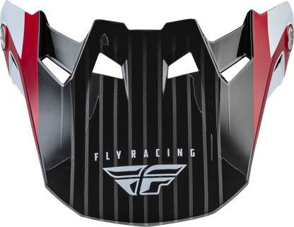 Formula Carbon Prime Visor Red/White/Red Carbon Yl/Sm