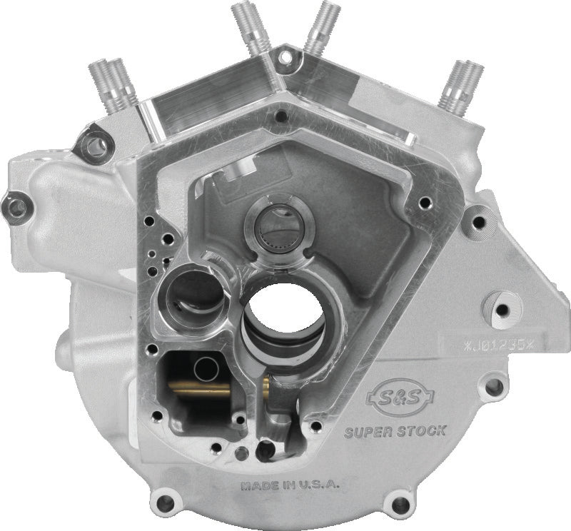 S&S Cycle 70-84 BT w/ 3-5/8in Bore Super Stock Alternator Style Crankcase - Natural