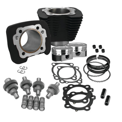 S&S Cycle 00-21 Sportster Models 883cc to 1200cc Hooligan Kit - Wrinkle Black
