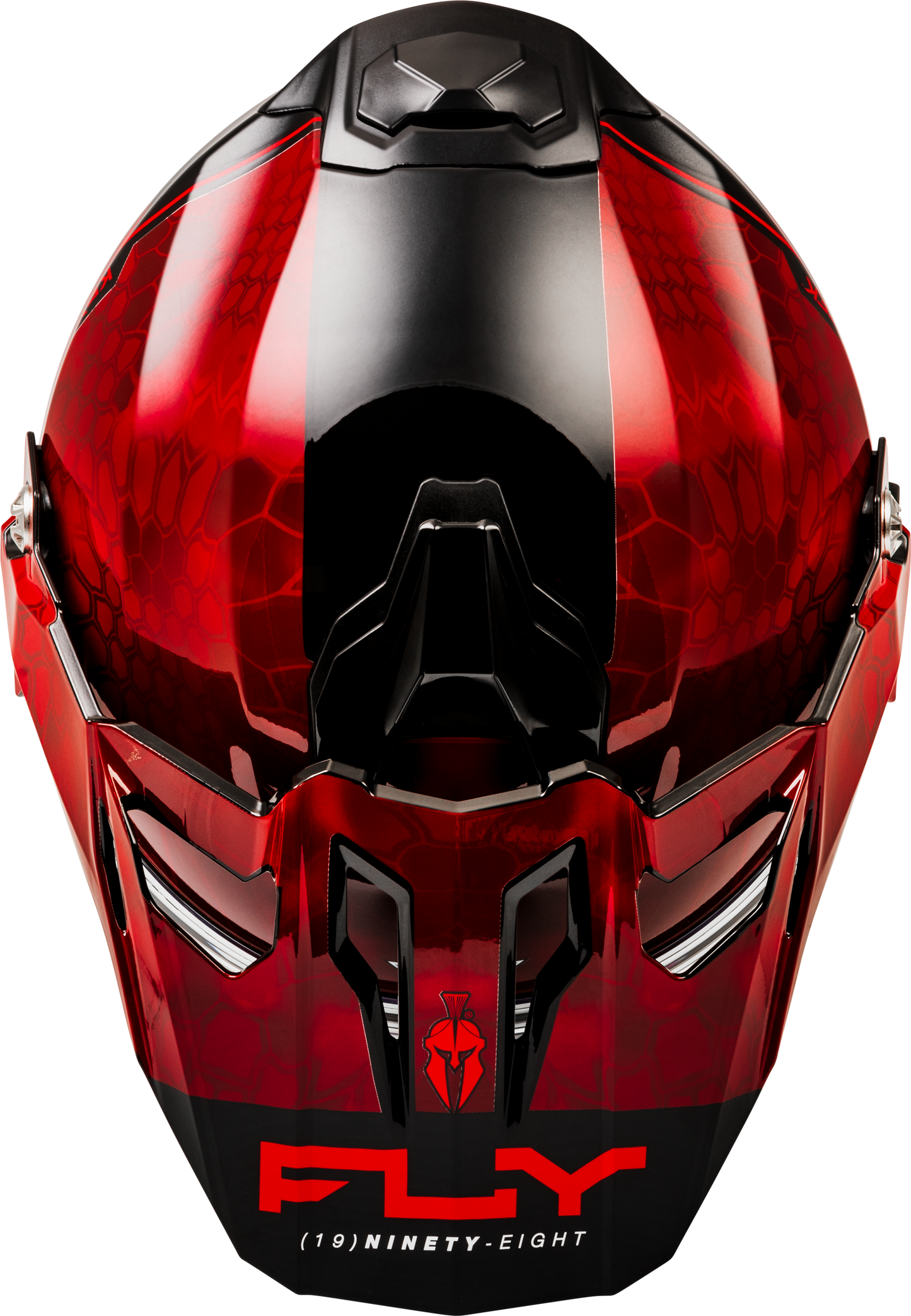 Trekker Cw Conceal Helmet Dual Shld Red/Black Lg