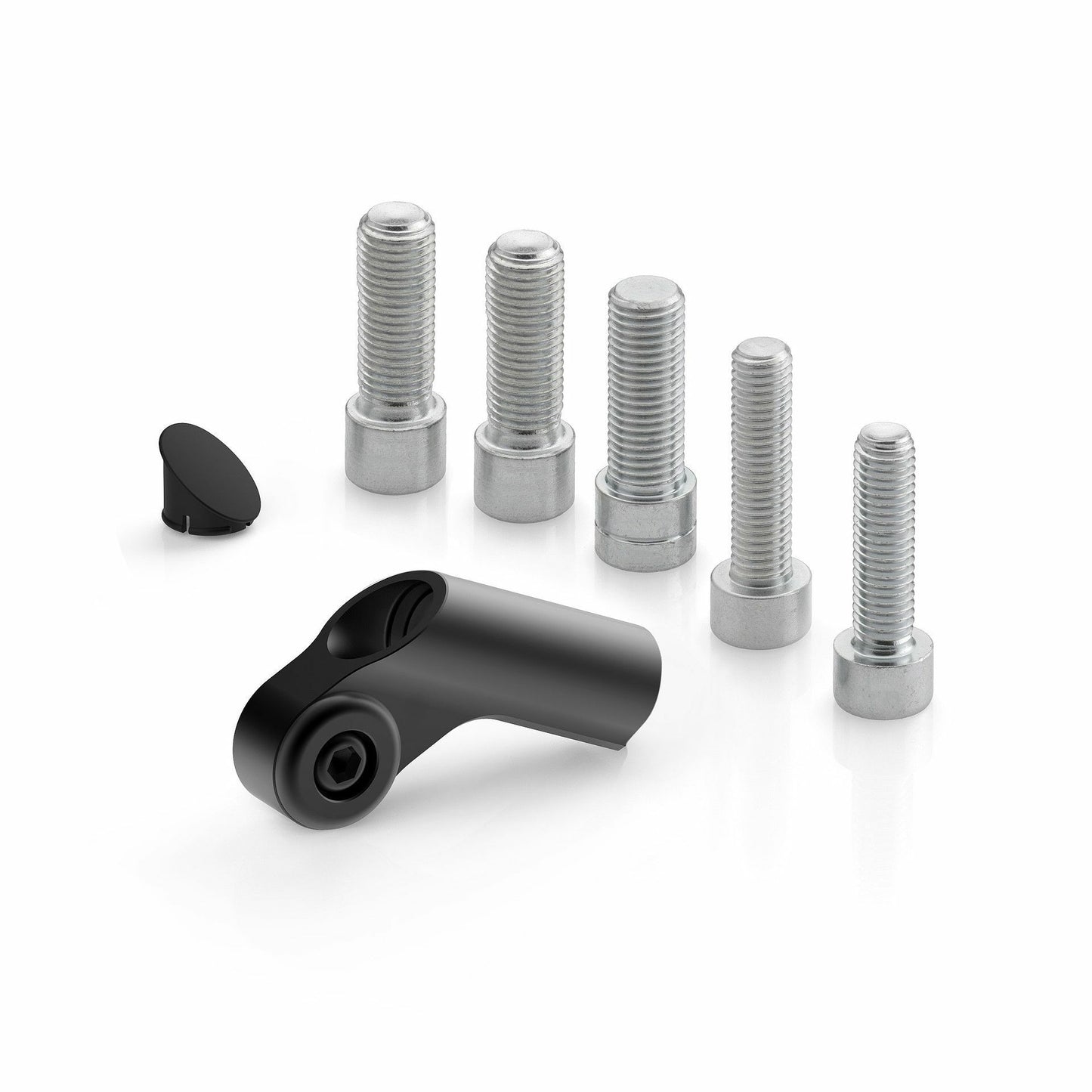 Universal Mirror Adapter Side Mount Black Ea