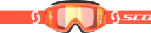Primal Goggle Orange/White Orange Chrome Works