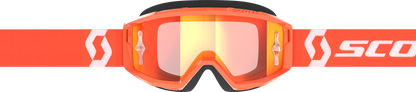 Primal Goggle Orange/White Orange Chrome Works