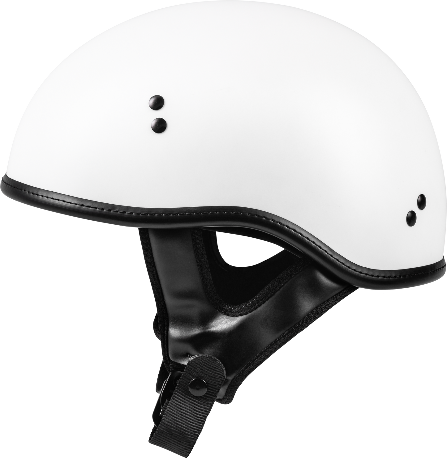 .357 Solid Half Helmet Matte White Sm