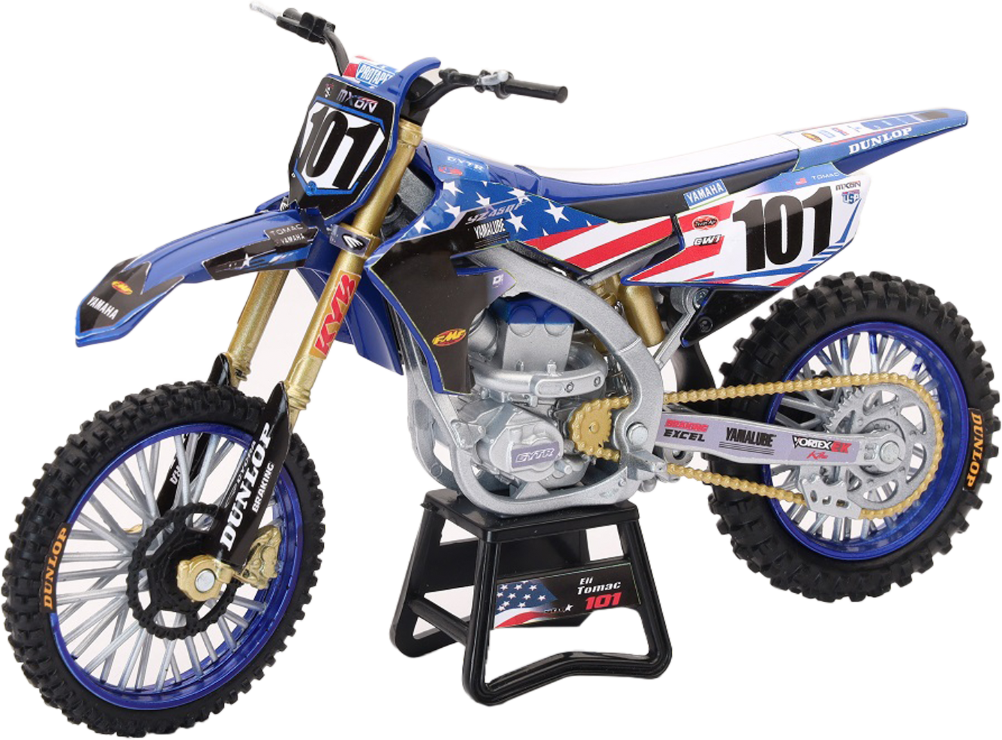 1:12 Scale Mxon Yamaha Yz450f Eli Tomac #101