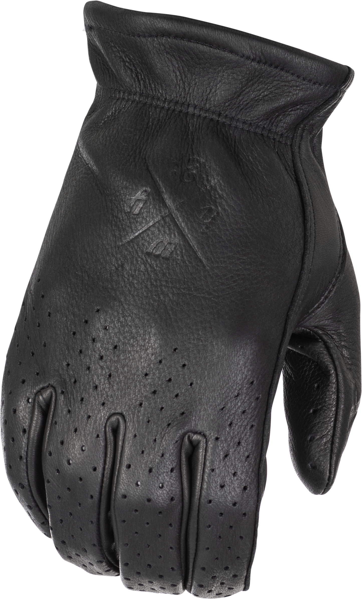 Louie Perforated Gloves Black Xs