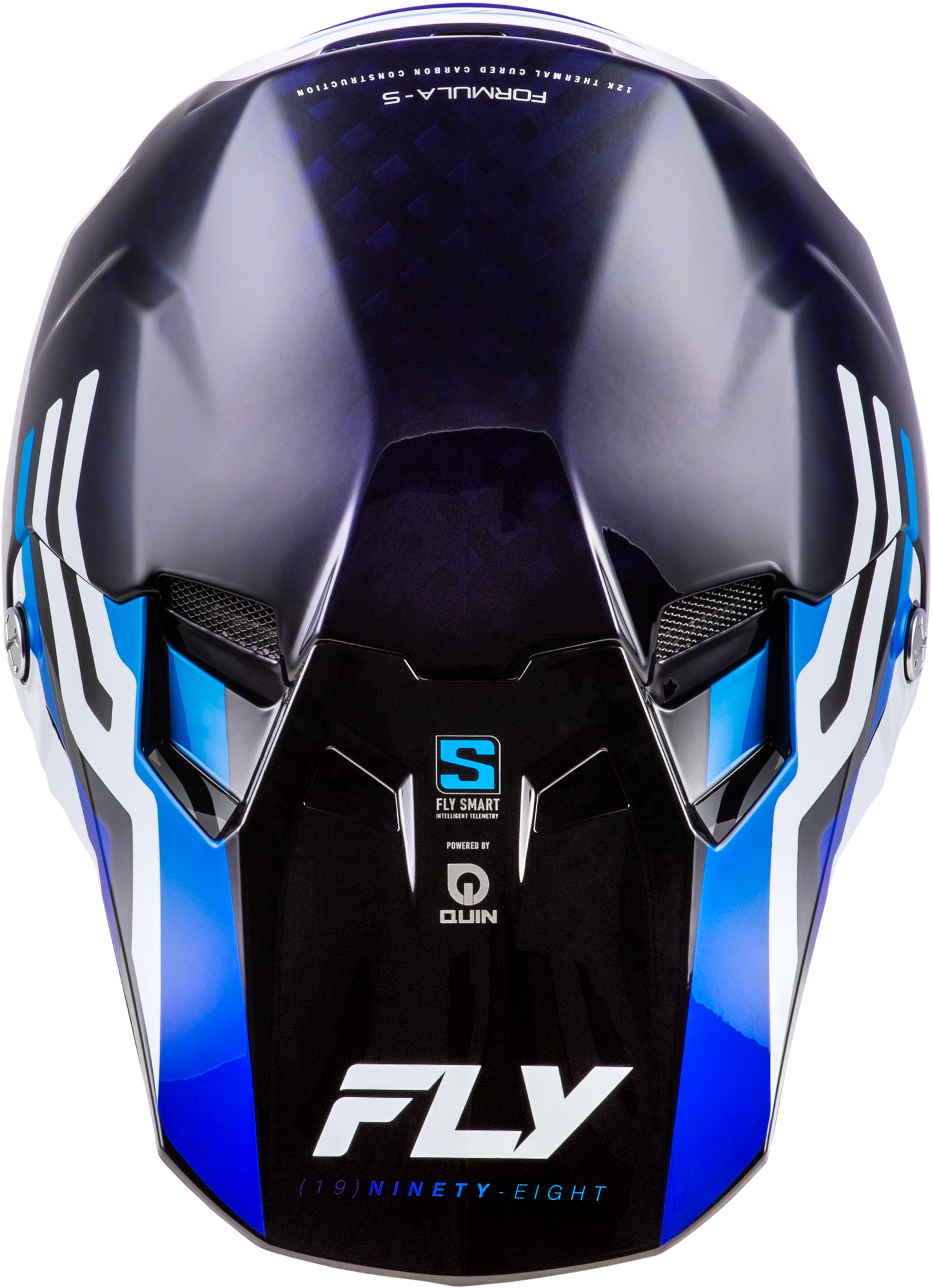 Formula S Carbon Byte Helmet Blue Carbon/Blue/White Md