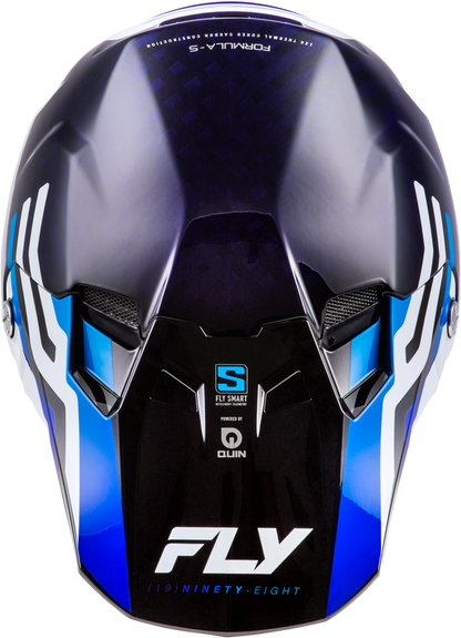 Formula S Carbon Byte Helmet Blue Carbon/Blue/White Md