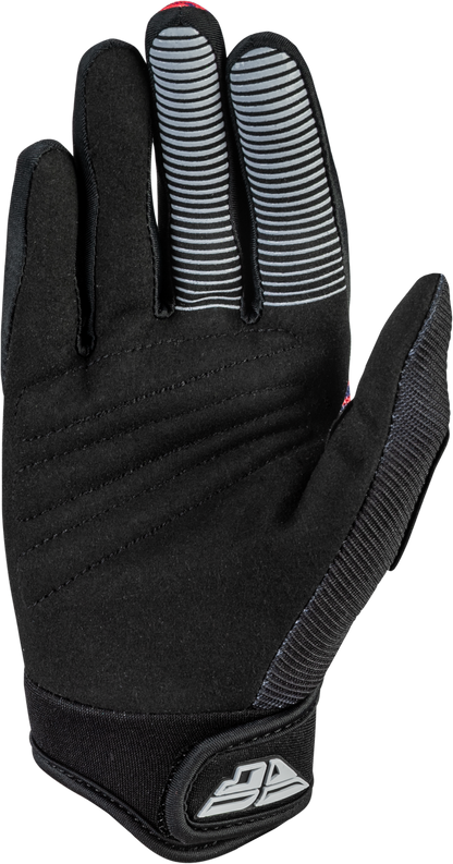 Youth F 16 Gloves Black/Red/Purple Y3xs