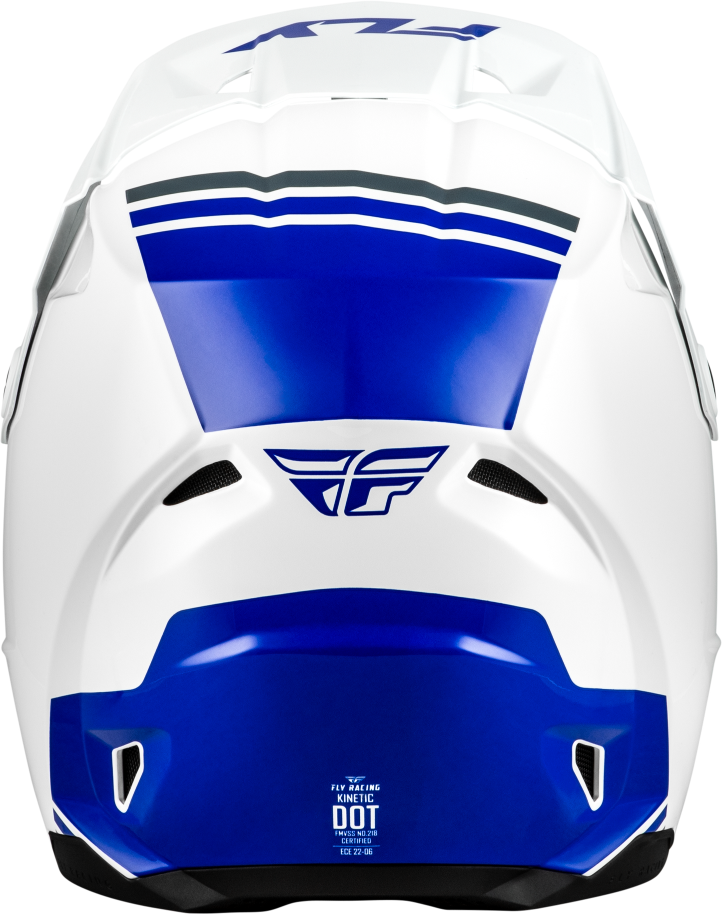 Kinetic Verdict Helmet White/Blue/Grey Lg