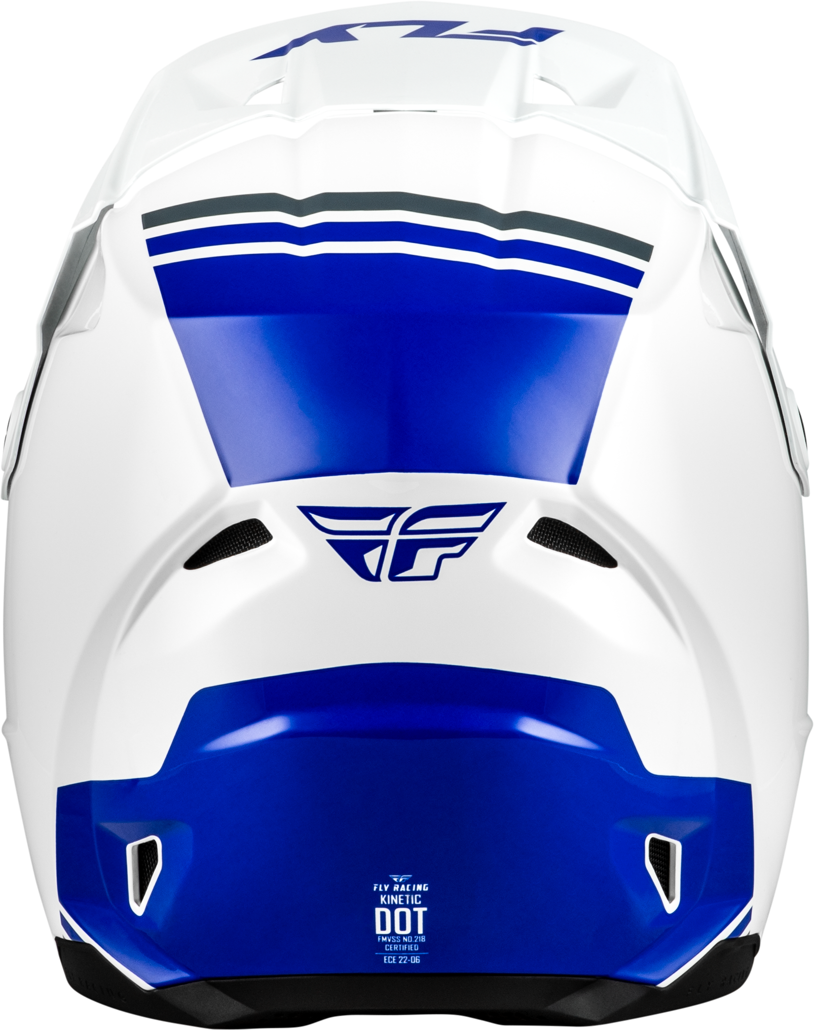 Kinetic Verdict Helmet White/Blue/Grey Lg