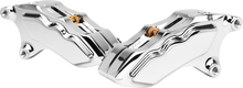 6 Pist Front Dual Caliper Kit Chrome W/ 11.8" Rotor