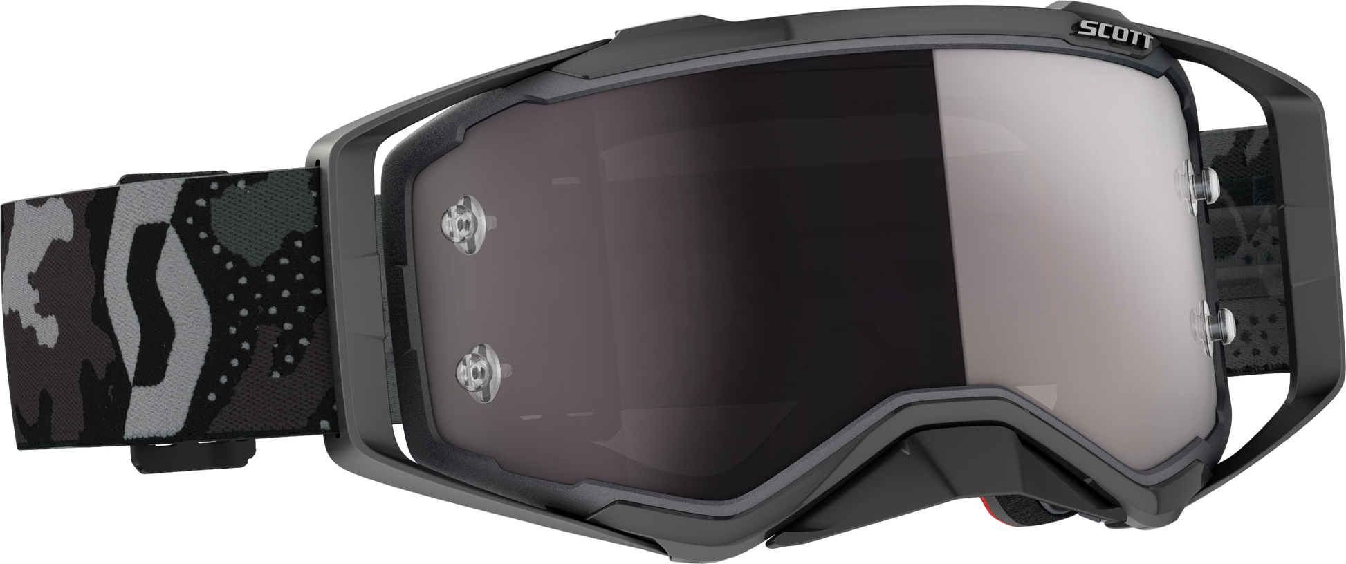 Prospect Goggle Dark Grey/ Blk W/Silver Chrome Works