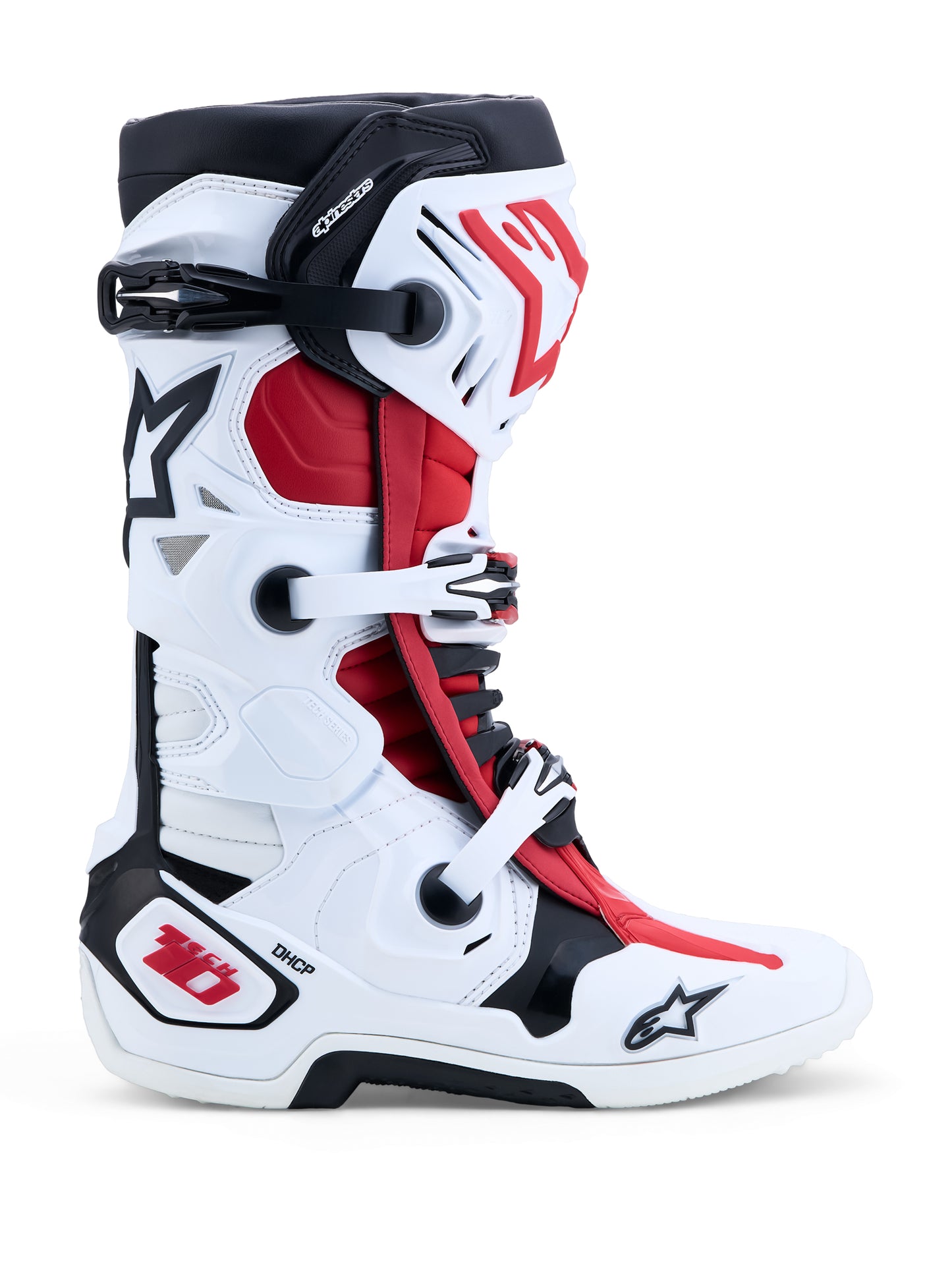 Tech 10 Boots Wht/Blk/Br Red 9