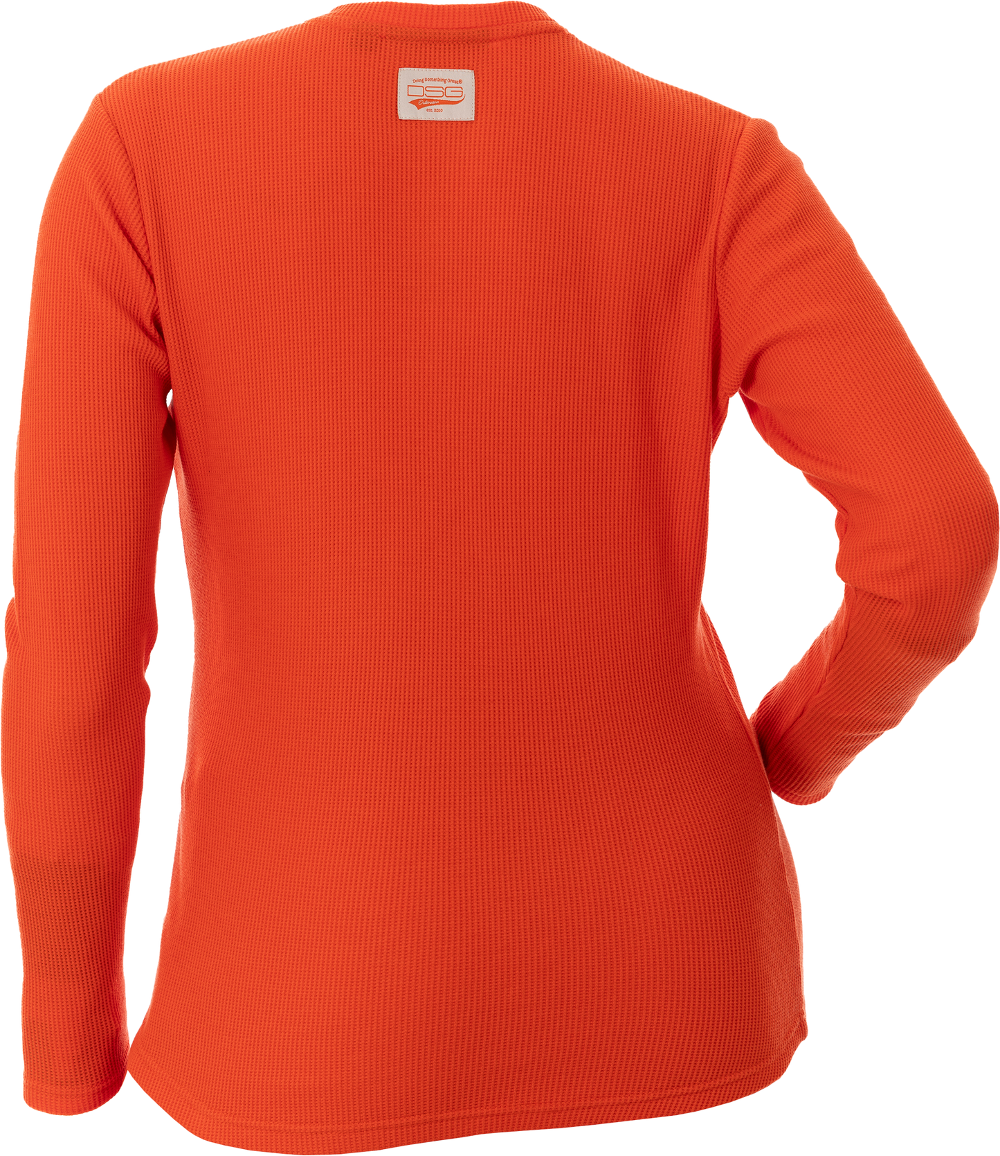 Cozy Waffle Shirt Poppy Lg