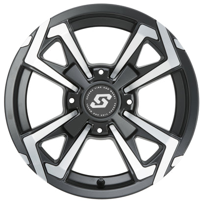 Riot Wheel 14x7 4/137 5+2 (+10mm) Blk/Machined