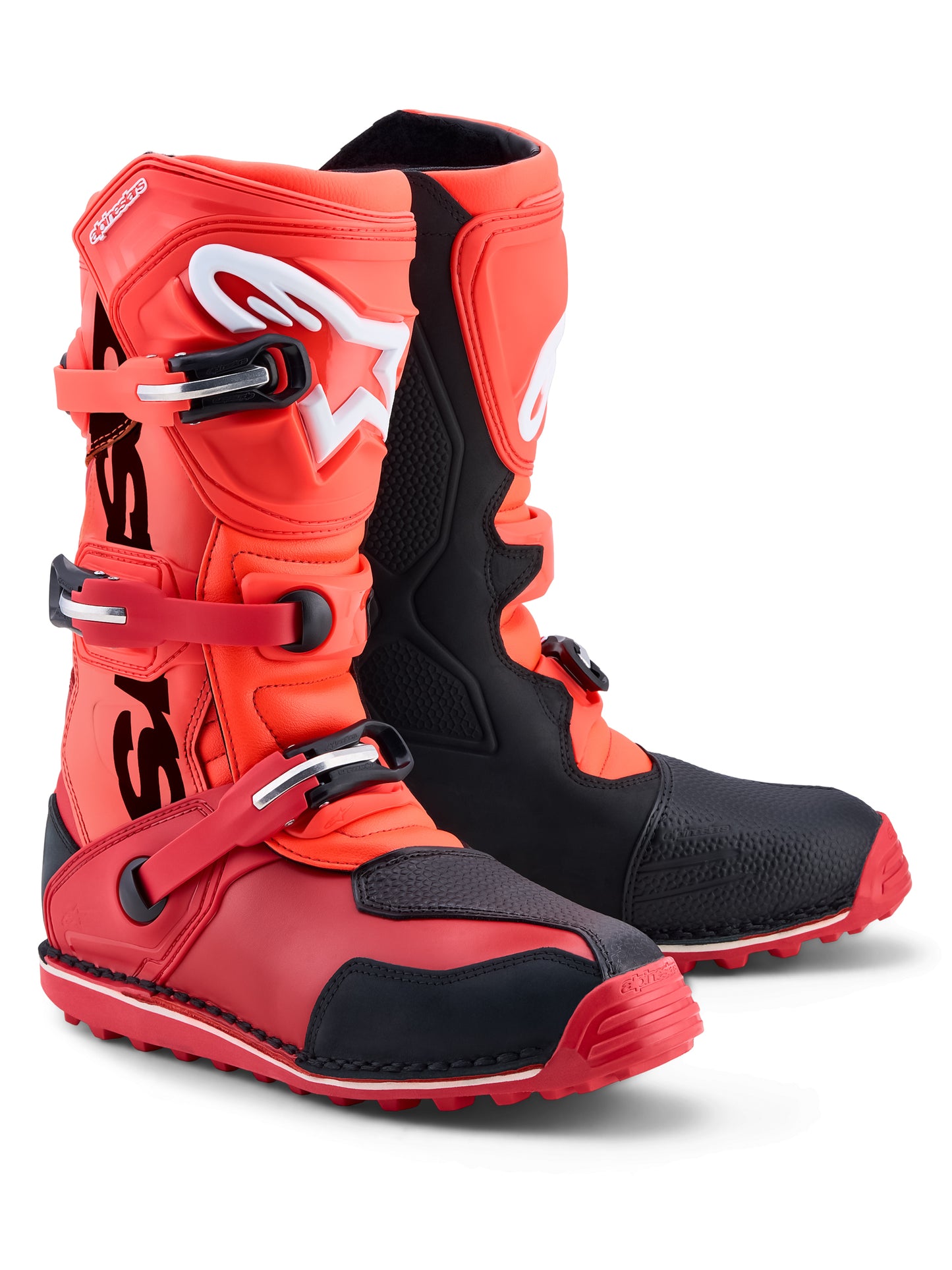 Tech T Boots Red Fluo/Blk/Br Red 10
