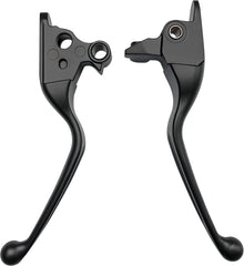Smooth Lever Set Black Flh/Flt 08 13 W/Cable Clutch