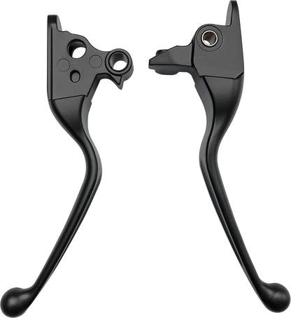 Smooth Lever Set Black Flh/Flt 08 13 W/Cable Clutch