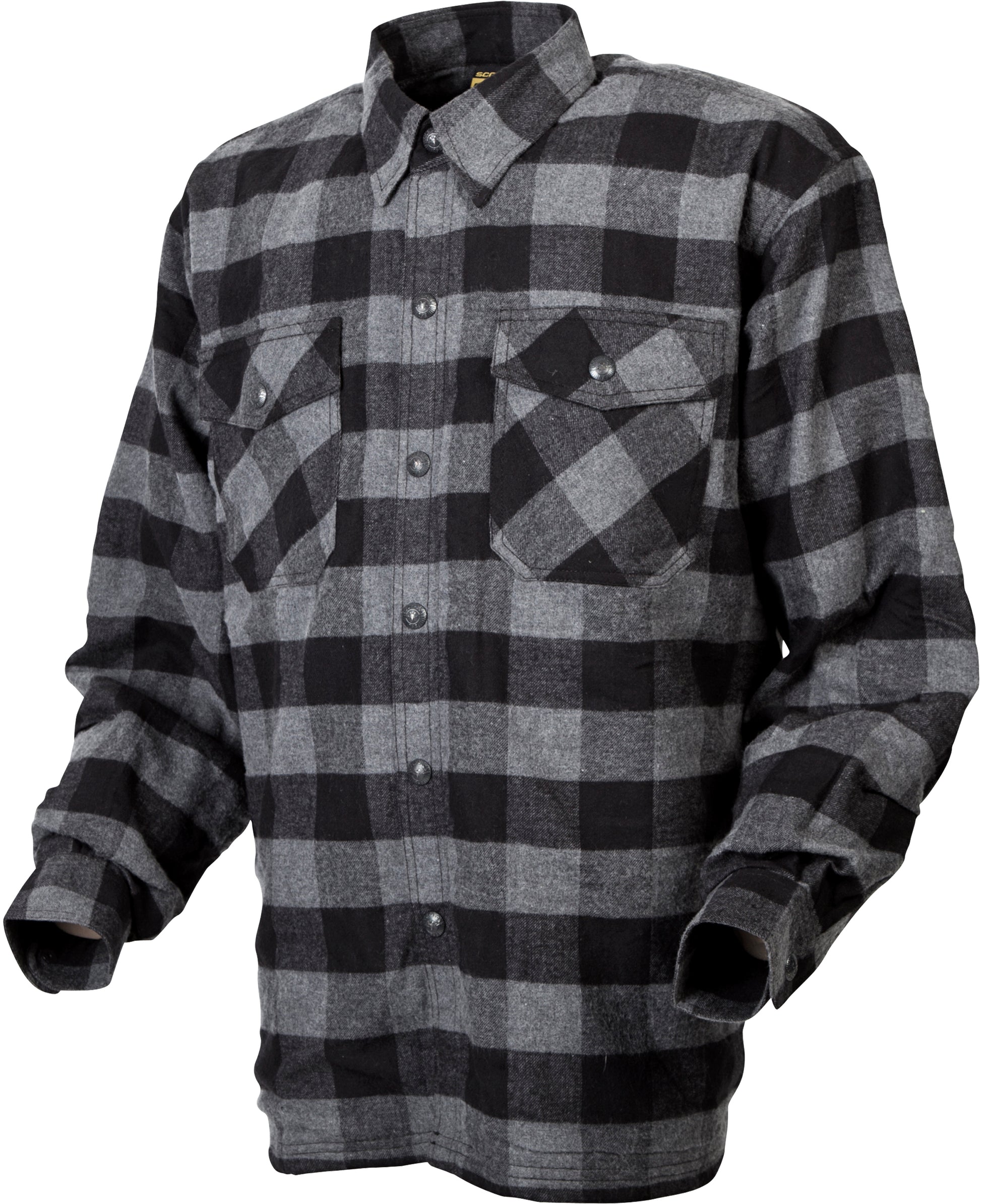 Covert Moto Flannel Black/Grey Xl