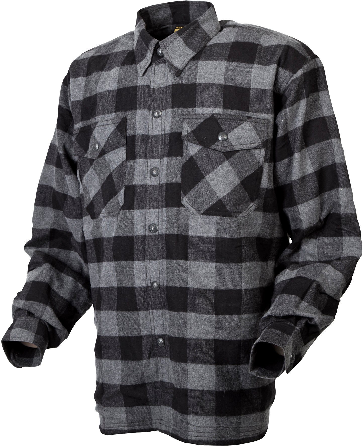 Covert Moto Flannel Black/Grey Lg