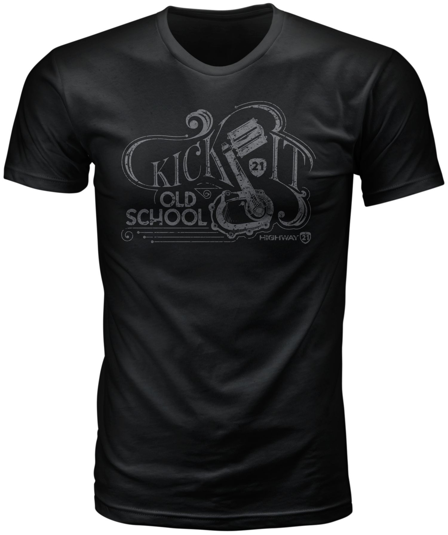 Old School Tee Black 2x
