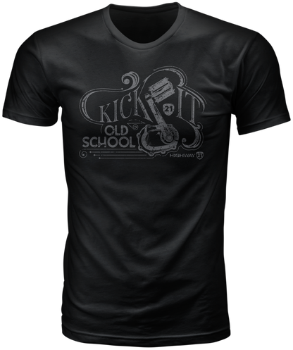 Old School Tee Black 2x