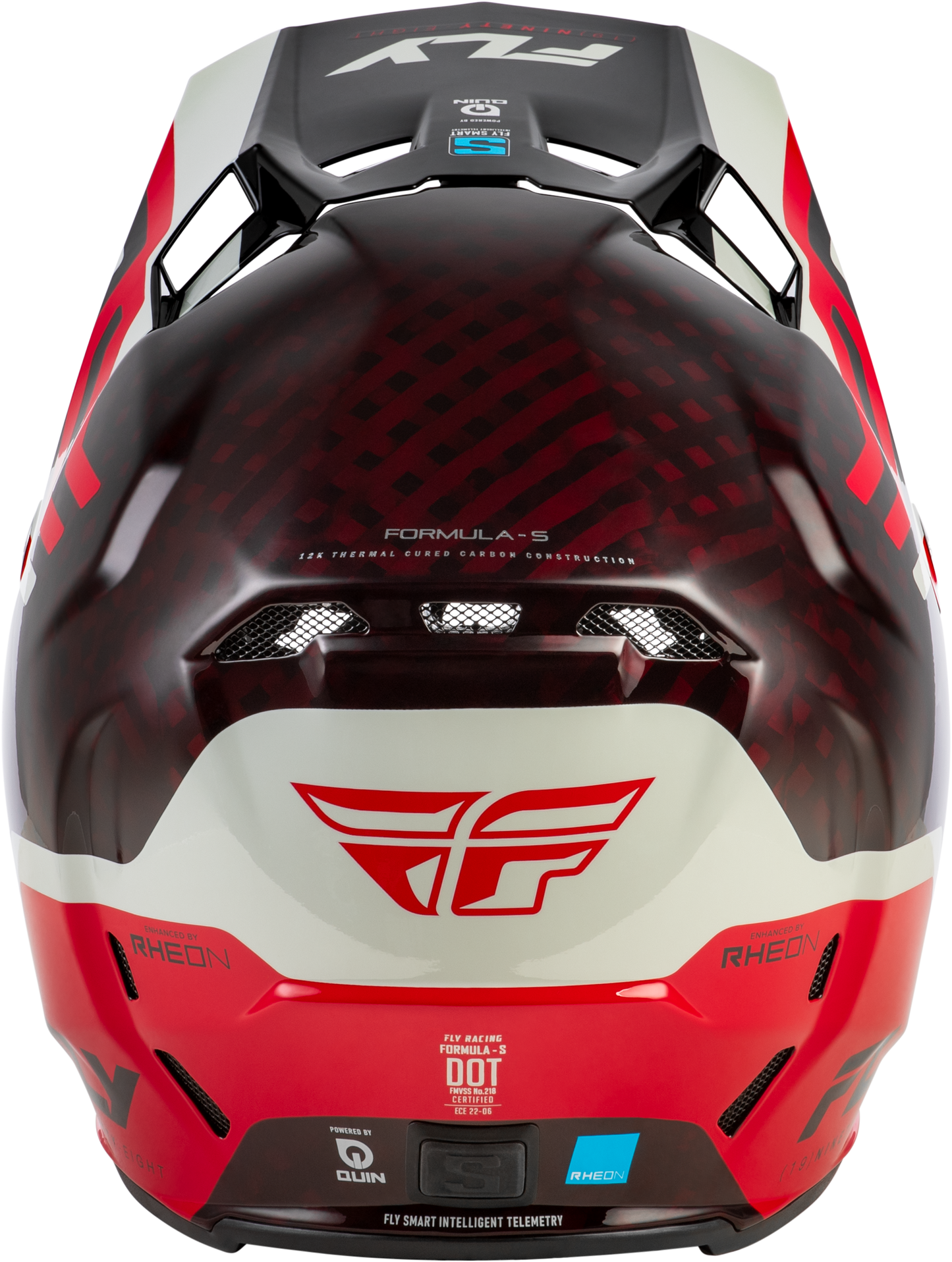 Formula S Carbon Byte Helmet Red Carbon/Red/Grey 2x