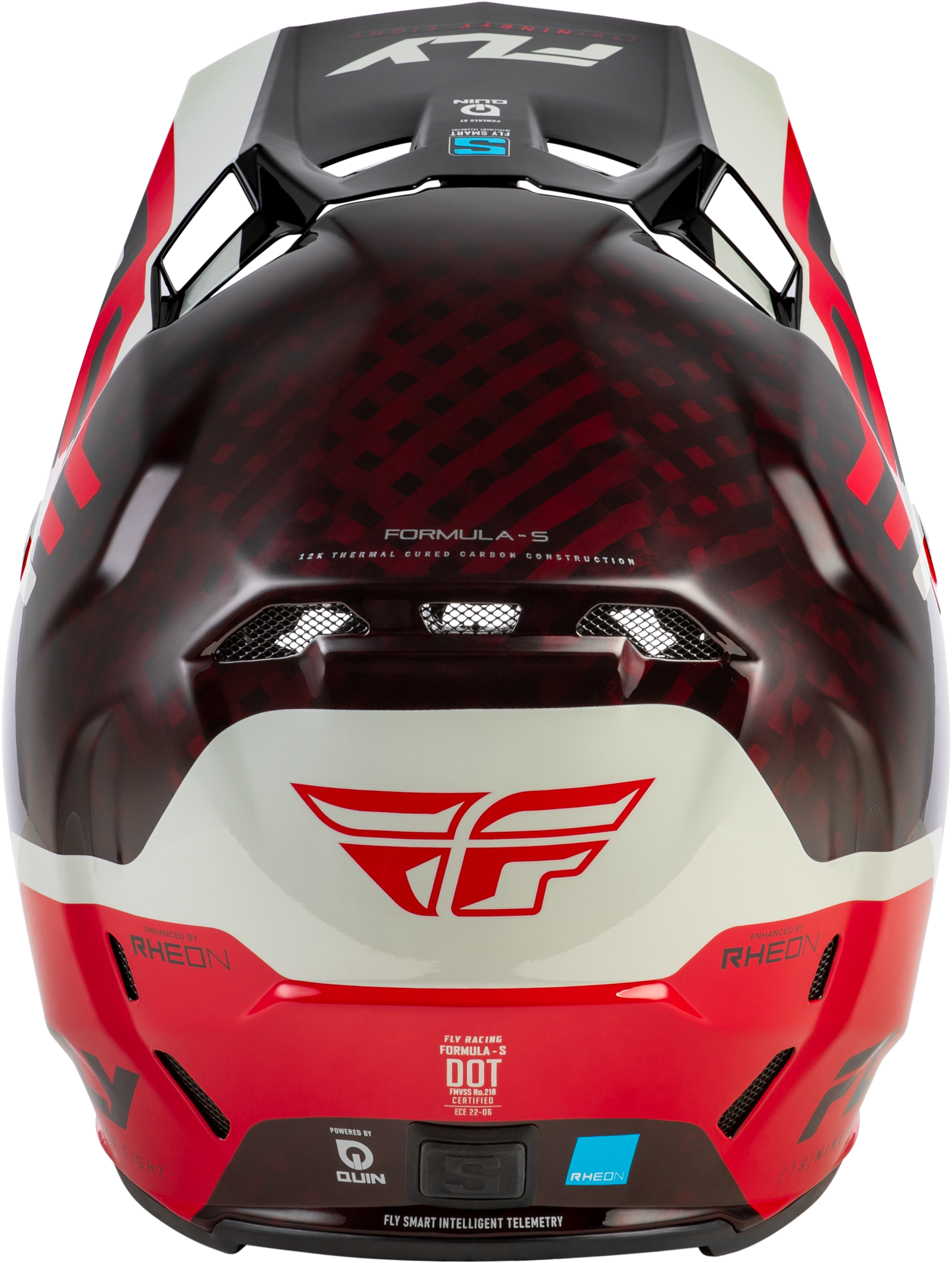 Formula S Carbon Byte Helmet Red Carbon/Red/Grey Xl
