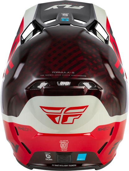Formula S Carbon Byte Helmet Red Carbon/Red/Grey Sm